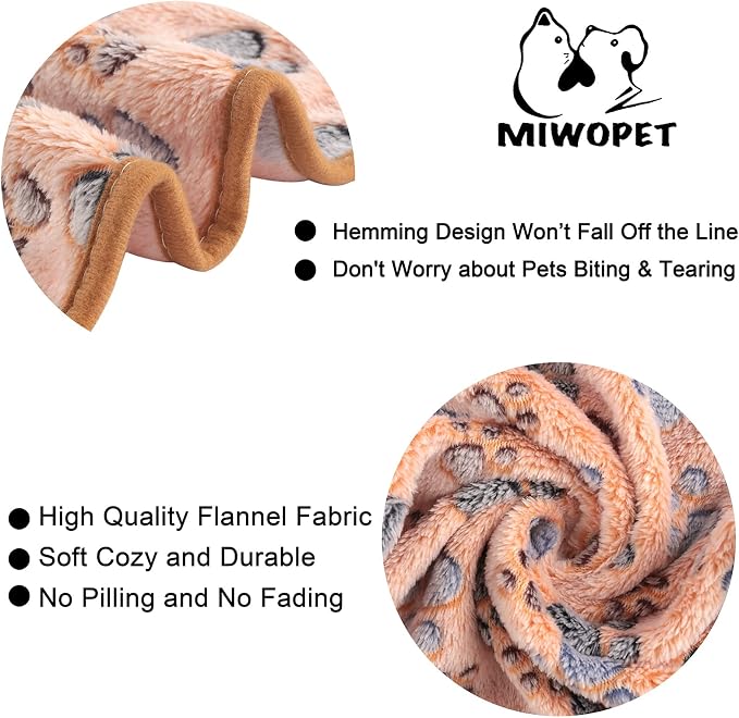 3 Pack Cat and Dog Blanket Soft & Warm Fleece Flannel Sleep Mat, Great Pet Throw - Image 2