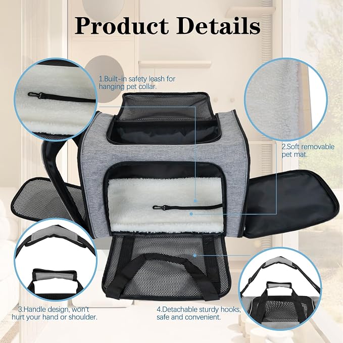 Top tasta Dog Cat Carrier Pet Carriers - Image 7