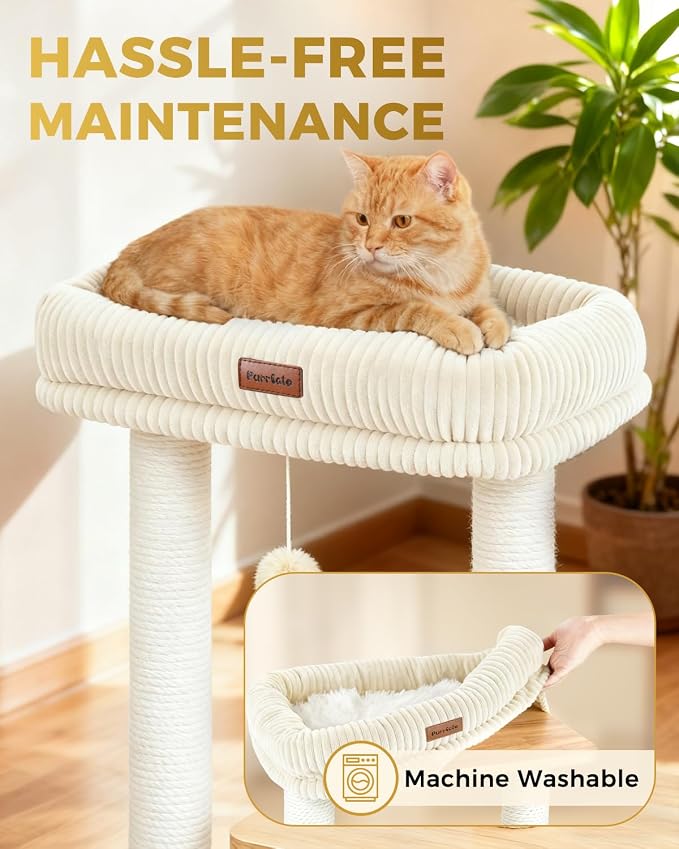 Modern Cat Tree for Indoor Cats, Nordic Loft Style, Wooden Cat Tower - Image 5