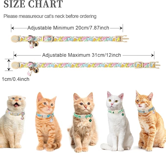 Unique style paws 2 Pack Easter Day Kitten Collar Breakaway - Image 3