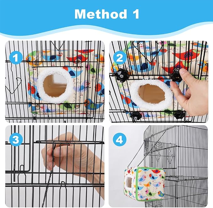Cotton Bird Bed & Hammock for Cage - Image 3