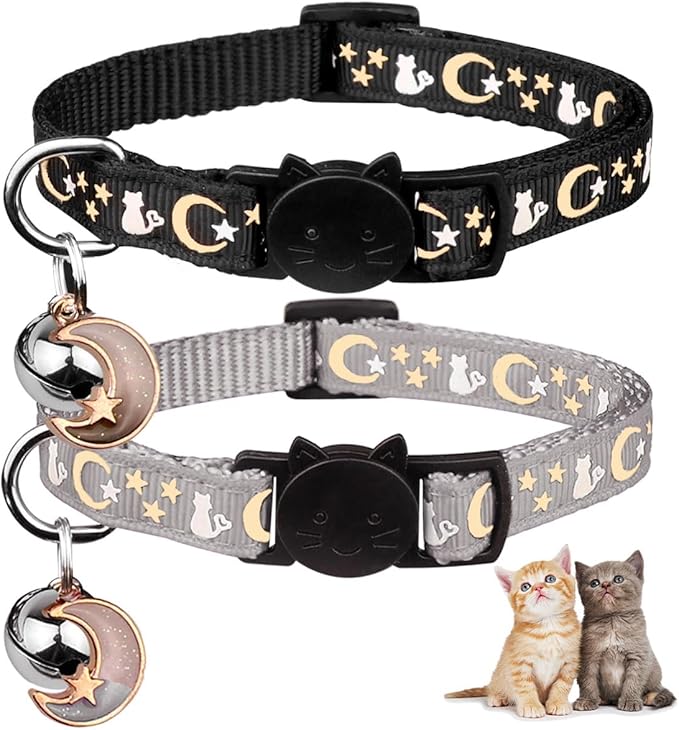 Baeuppit 2PCS Breakaway Cat Collars by Baeuppit