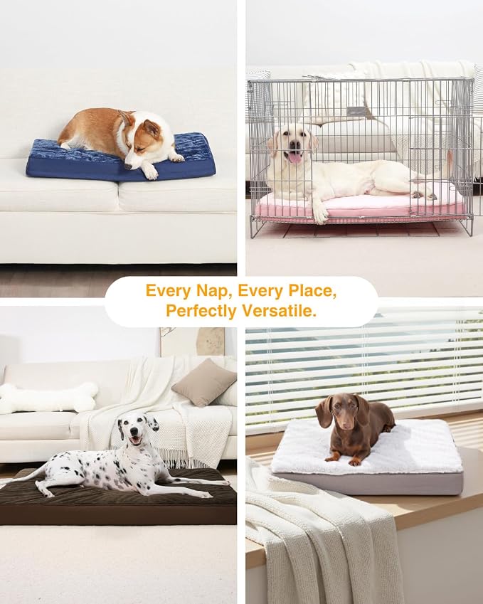 KSIIA Orthopedic Dog Bed Waterproof Dog Crate Bed - Image 7