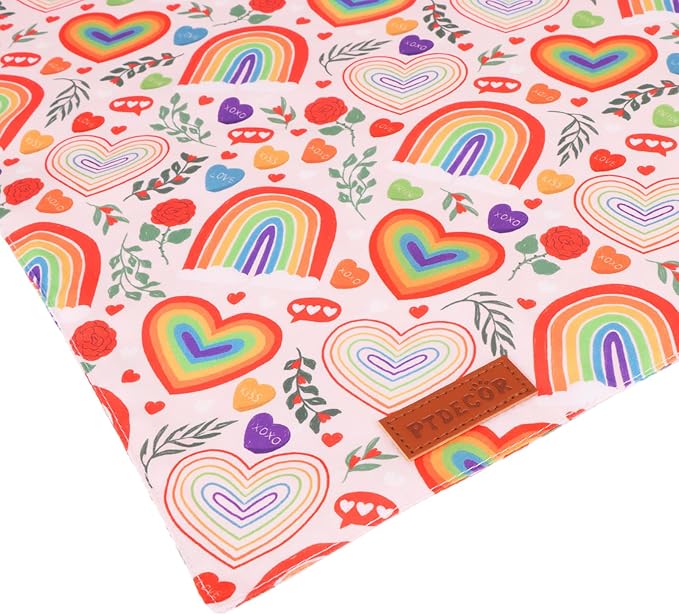 PTDECOR Rainbow Dog Bandanas Pride Day Dog Scarf Reversible Triangle LGBT+ - Image 5