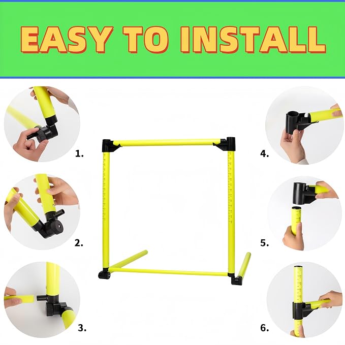 Adjustable Height Hurdles Training Equipment, Indoor & Outdoor Detachable - Image 5