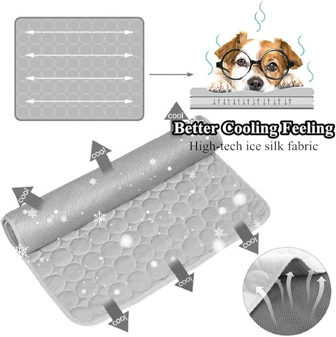 SOMOYA Dog Self Cooling Mat Pet Washable Cooling Pads Blanket Sleeping Kennel - Image 2