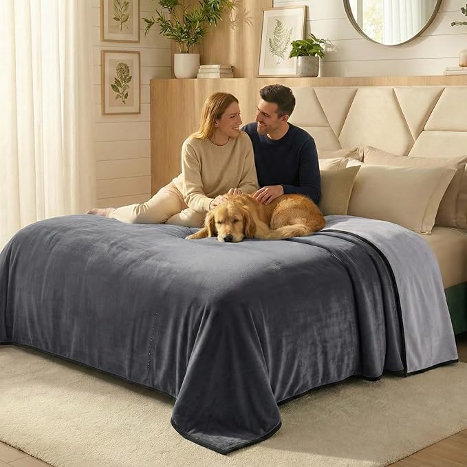 Paw Buddies Waterproof Blanket 80"x90" – Reversible Microfleece Throw - Image 8