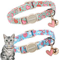 Cat Collar, 2 Pack Valentines Day Cat Collar Breakaway, Safety Adjustable by DOGWONG