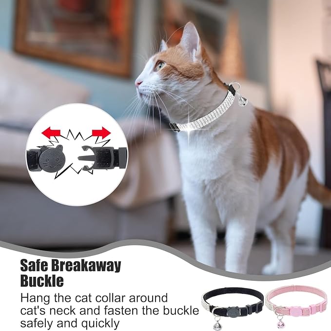 EXPAWLORER Soft Velvet Safe Cat Collars - Image 6
