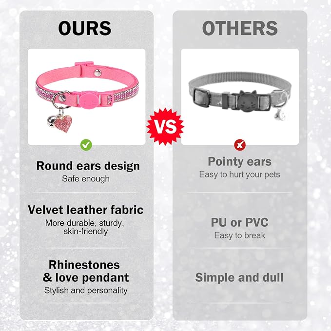 Rhinestone Cat Collar Breakaway - Image 4