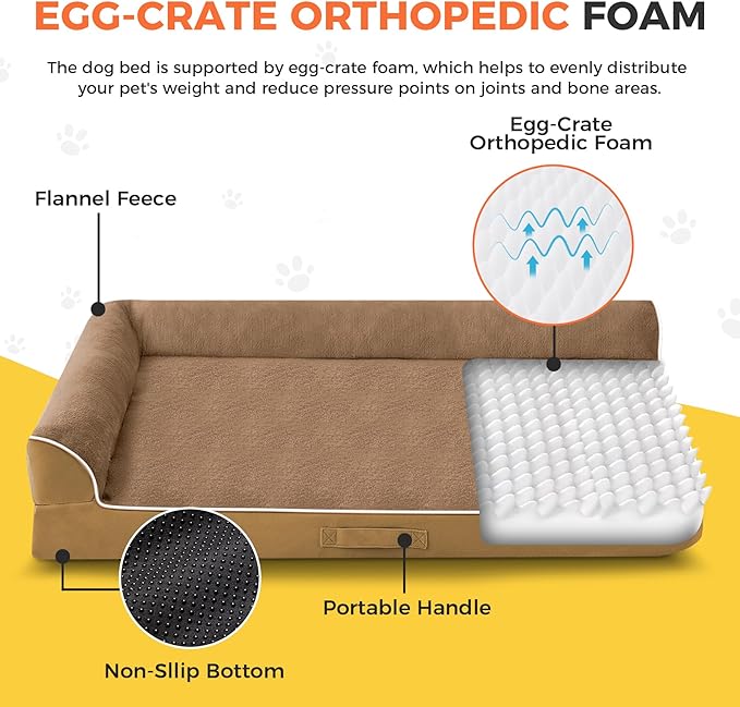 Dog Bed Large Sized Dogs, XXL Orthopedic Dog Bed - Image 2