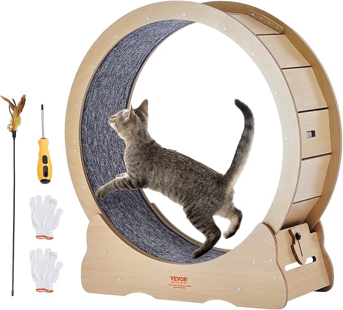 VEVOR Cat Exercise Wheel, Large Cat Treadmill Wheel by VEVOR