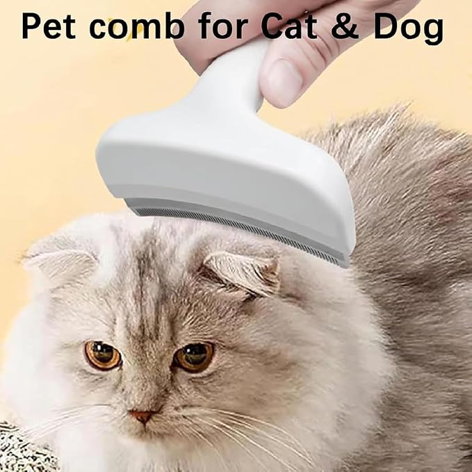 V-Tooth Deshedding Comb, Doggo Comfy Pet Comb Pro, Dog & Cat Grooming Brush - Image 2