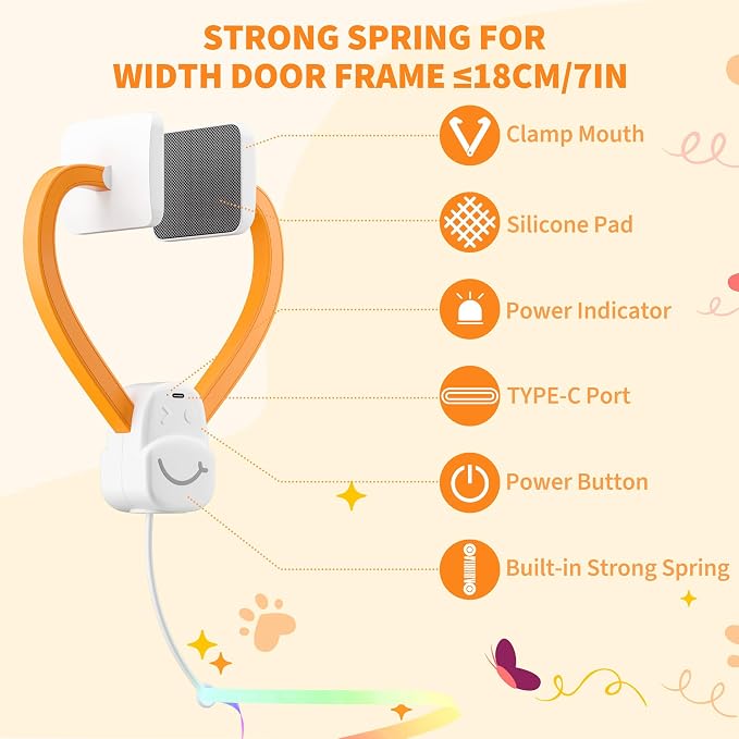Interactive Cat Toys for Indoor Cats, Automatic Hanging Electric Cat Teaser - Image 3