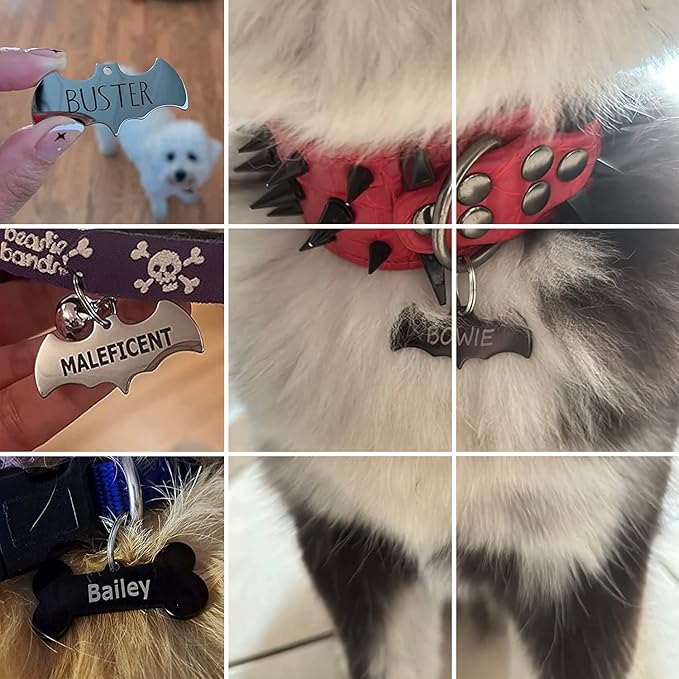 316 Surgical Grade Stainless Steel Personalized Dog & Cat ID Tags - Image 3