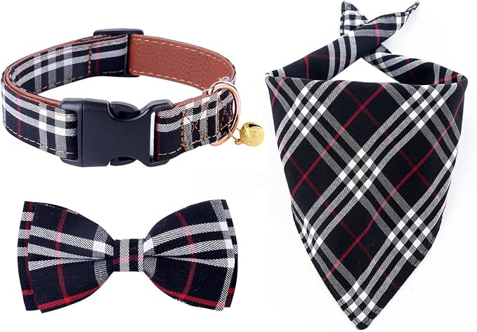 Yizepet Dog Collar with Bow Tie- Adjustable pet Collar by Yizepet