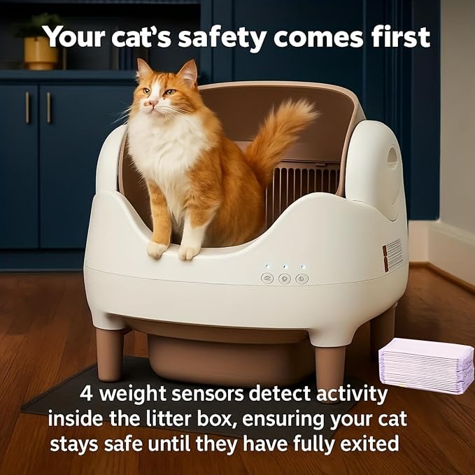 APP-Controlled Self Cleaning Litter Box, Automatic & Hands-Free Cat Litter Box - Image 3