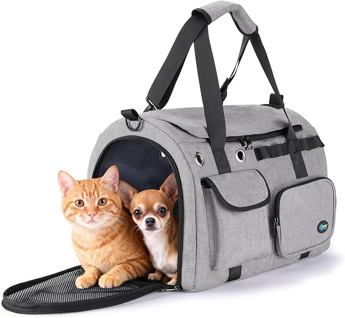 Ownpets TSA Airline Approved Large Pet Carrier, Soft Sided Cat Dog Carrier by Ownpets