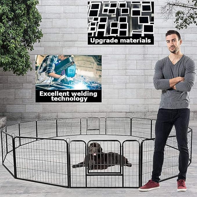 BestPet | Dog Playpen | 24 Inch, 16 Panels | Heavy Duty Metal Pet Exercise Pen - Image 4