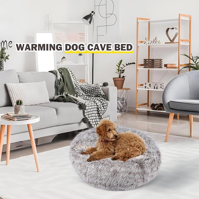Cat Bed for Indoor Cats, Calming Cozy Cave - Image 6