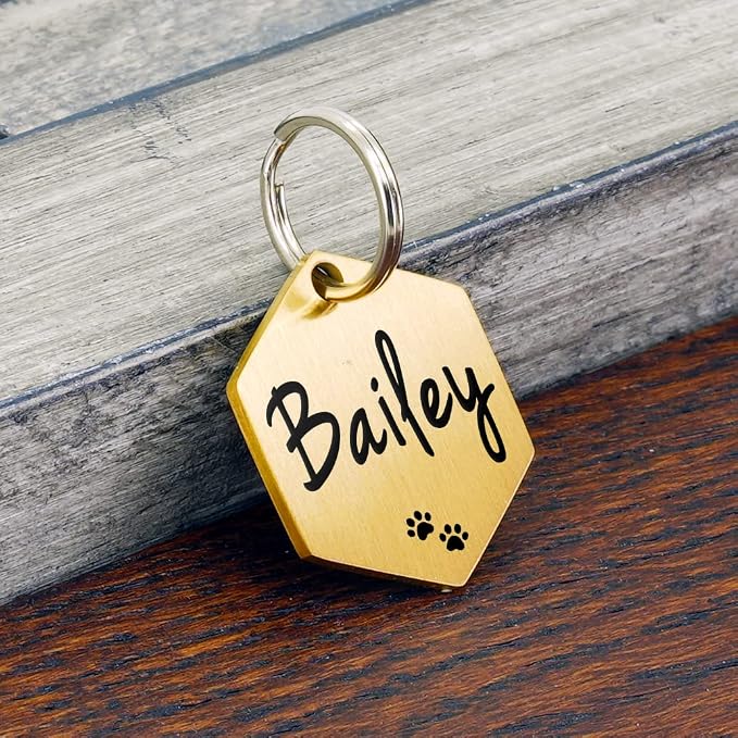 Ultra Joys Dog ID Tag, Custom Stainless Steel Dog Tag, Personalized Dog Tag - Image 2