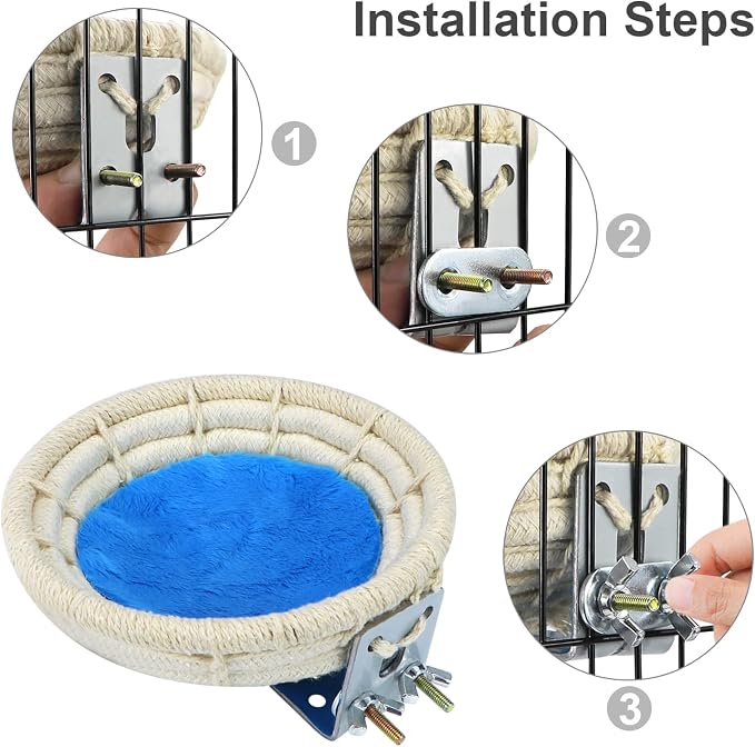 Wontee Bird Nest Breeding Nest Bed Bird Cage House - Image 5