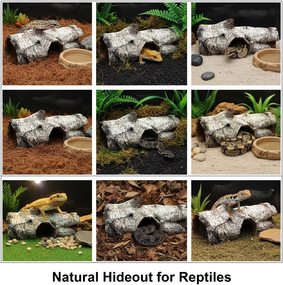JIHAQUA Medium Resin Bark Reptile Hide (Bark A) - GlobalHabitat Supply