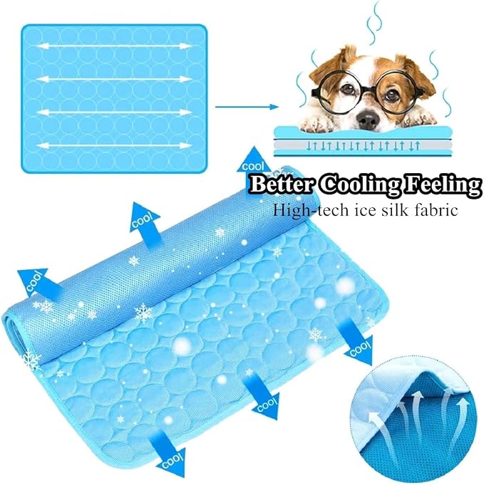 SOMOYA Dog Self Cooling Mat Pet Washable Cooling Pads Blanket Sleeping Kennel - Image 4