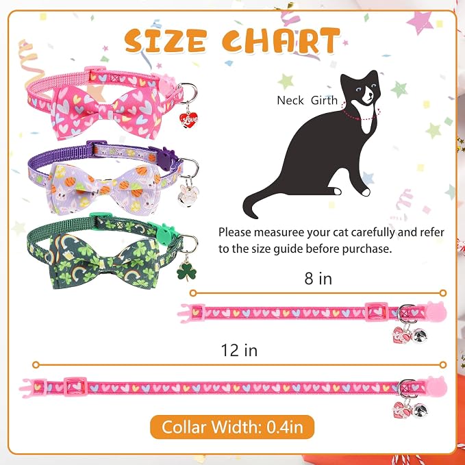 KOOLTAIL St Patricks Day Cat Collars Breakaway - Image 2