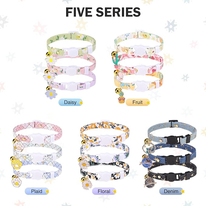 3 Pack Breakaway Cat Collars - Image 9