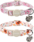 Lionet Paws 2pcs Pack Cotton Cat Collar, Breakaway Buckle by lionetpaws