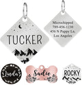 Ultra Joys Stainless Steel Pet ID Tag Dog Name Tags Personalized Front and Back by UltraJoys