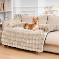 FUNNY FUZZY Pet Fluffy Plush Calming Dog Couch Bed Sofa Protector Washable Pets by FUNNYFUZZY