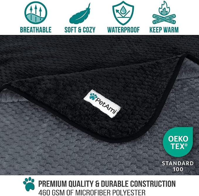 PetAmi Waterproof Dog Blanket, Leakproof Puppy Blanket - Image 3