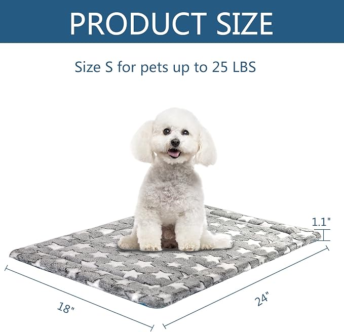 KROSER Fancy Crate Pad Bed Mat Reversible, Machine Washable, - Image 4