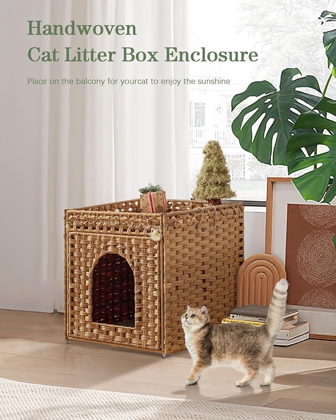 Cat Litter Box Enclosure Furniture, Hidden Litter Box - Image 6