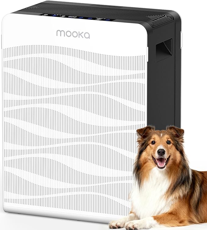 Air Purifier for Home Large Room 2800 Ft², MOOKA Double-Sided Air Purifiers for by MOOKA