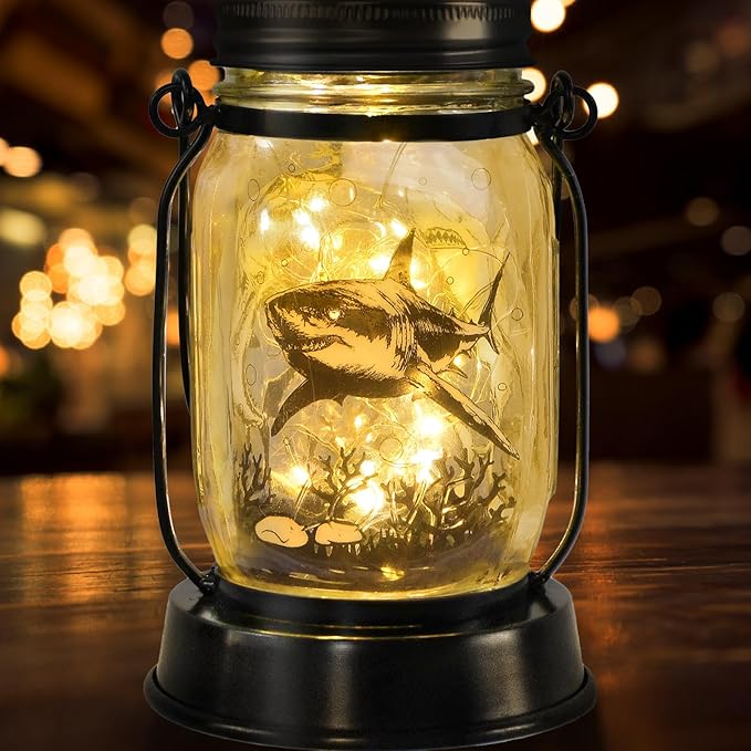 kyoryuger Shark Gifts for Women/Men Shark Solar Lanterns Dog Mom Birthday Jaws - Image 8