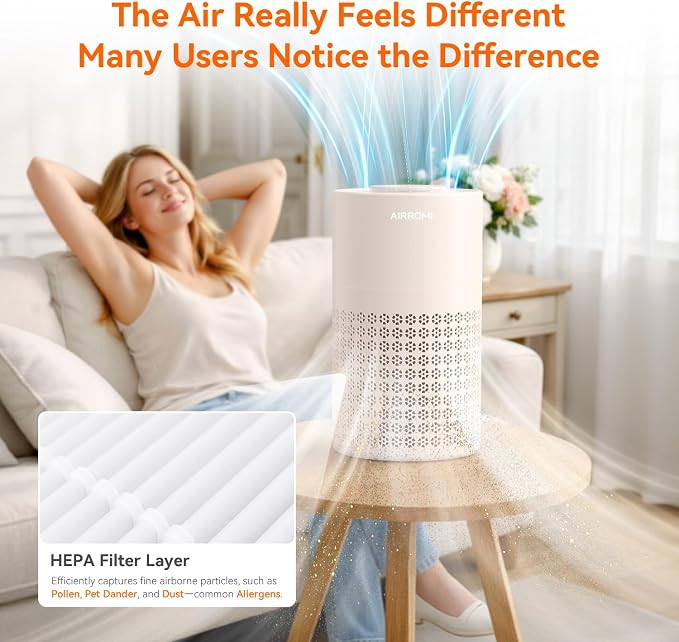 AIRROMI Air Purifier for Bedroom - Image 8