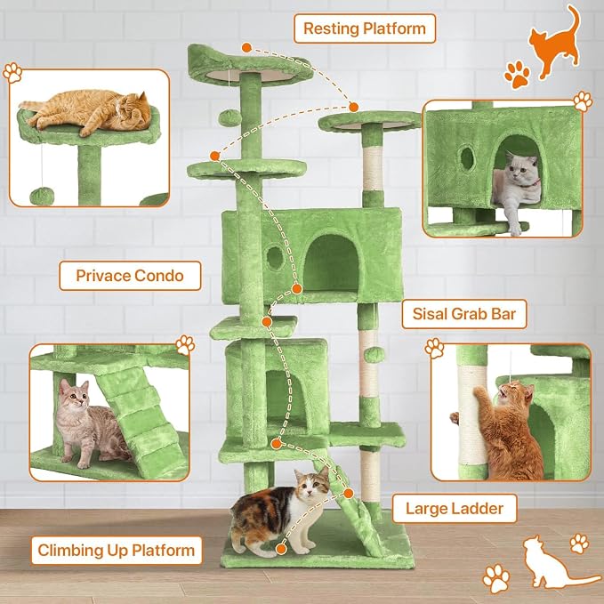54” Cat Tree Tower for Indoor Cats - Image 3