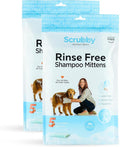 No Rinse Pet Wipes | Rinse Free Shampoo Mittens | Dogs & Cats | Bath Wipes by Unknown
