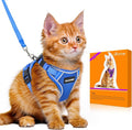 Halypet Cat Harness and Leash Set Escape Proof Adjustable Cat Leash Comfortable by DOMoreWithYourPet