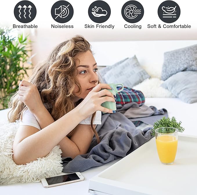 Waterproof Mattress Protector Queen, Fitted Sheet Style Breathable Mattress - Image 2