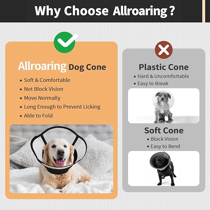 Allroaring Dog Cone Alternative, Soft Dog Cones - Image 7