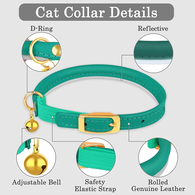 OOPSDOGGY Rolled Leather Cat Collar - Image 4