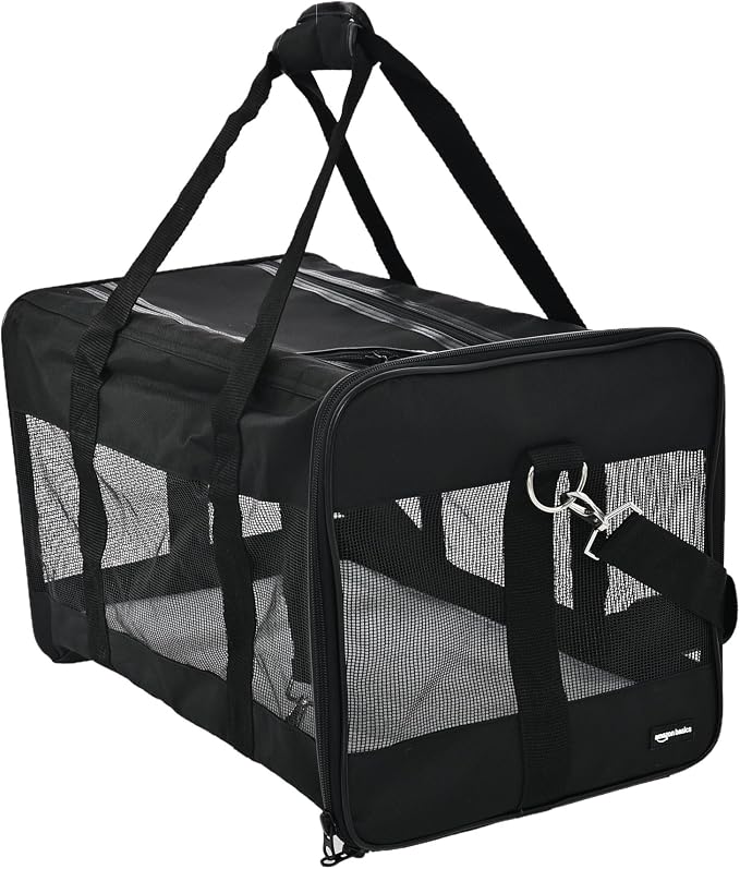 Amazon Basics Airline Approved Soft-Sided Mesh Pet Travel Carrier by AmazonBasics