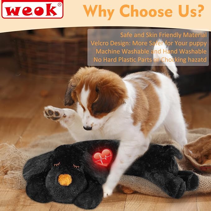 Heartbeat Puppy for Dogs-for Separation Anxiety Relief, Heartbeat Stuffed - Image 4