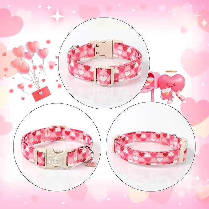 Valentines Dog Collar for Small Dogs