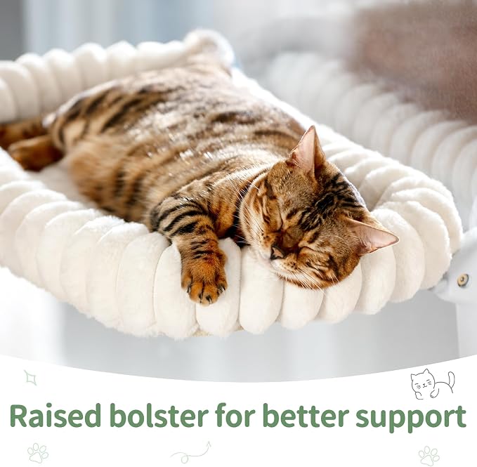 Sunhoo Cat Window Perch Bed Foldable Kitty Windowsill Hammock Shelf Seat Large - Image 2