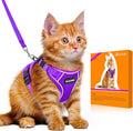 Halypet Cat Harness and Leash Set Escape Proof Adjustable Cat Leash Comfortable by DOMoreWithYourPet